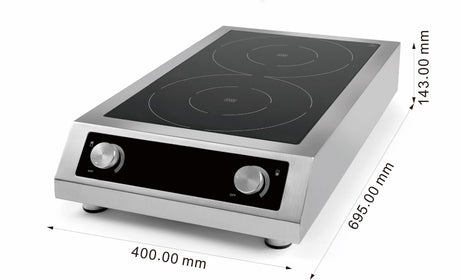 Tisch-Induktionsherd mit 2 Zonen und 7 kW von Combisteel – Produktansicht 7