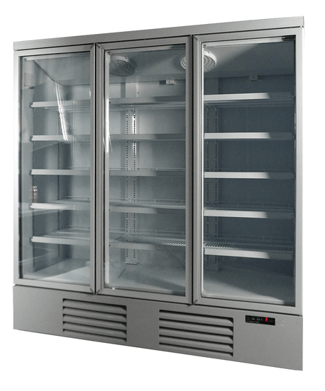 Combisteel / Getränkekühlschrank 3 Glastüren / 1530 L / Silber