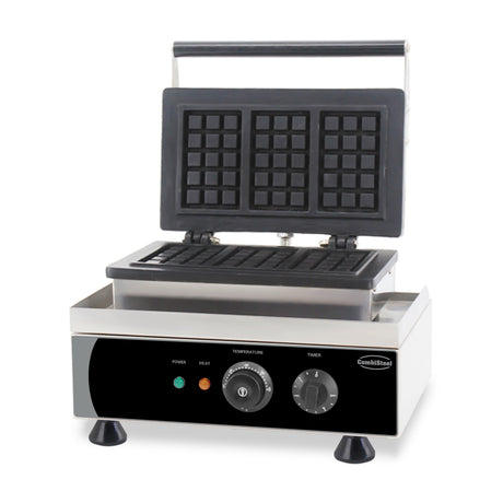 Combisteel Brüsseler Waffeleisen für 3 Waffeln für Gastronomie