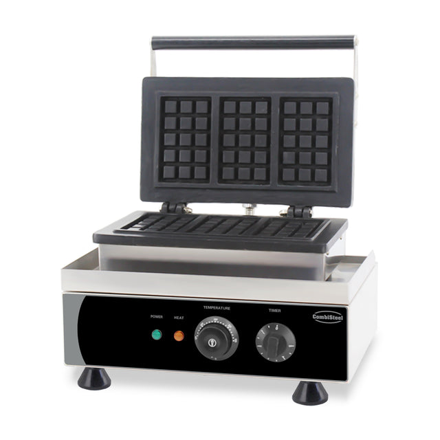 Combisteel Brüsseler Waffeleisen für 3 Waffeln für Gastronomie