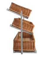 Brotkorb-Etagere 3-stufig breites Modell – Detailansicht 4
