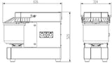 Combisteel Teigmaschine 10 L Detailansicht