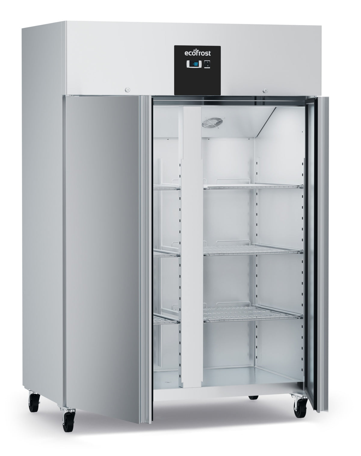 Edelstahl-Tiefkühlschrank RFS 1200 L mit Lüfter / Combisteel