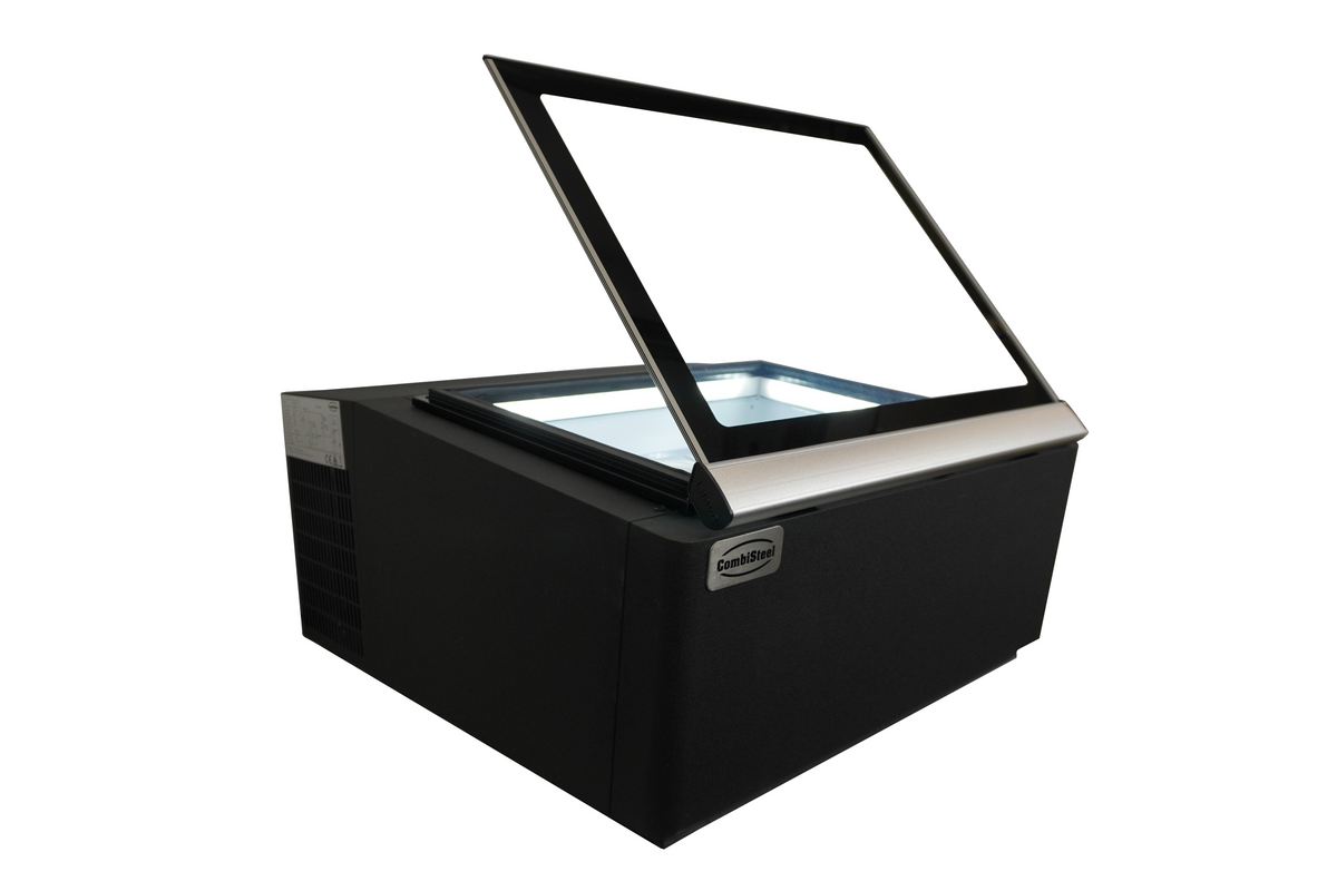 Speiseeisvitrine Tischmodell Bedienungsseite / Schwarz / Combisteel