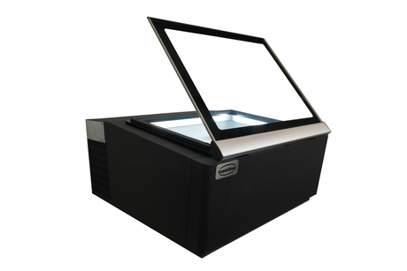 Speiseeisvitrine Tischmodell Bedienungsseite / Schwarz / Combisteel
