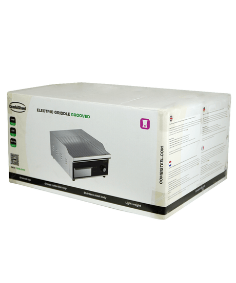 Elektrische Grillplatte / Gerillt / 360 mm / 2 kW / 230 V / Combisteel – elektrische Grillplatte für Gastronomie
