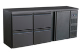 Combisteel Barkühler Schwarz / 1 Tür & 4 Schubladen