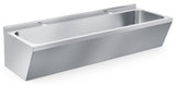 Edelstahl-Handwaschbecken doppelt / 1200 × 425 × 165 mm / Combisteel