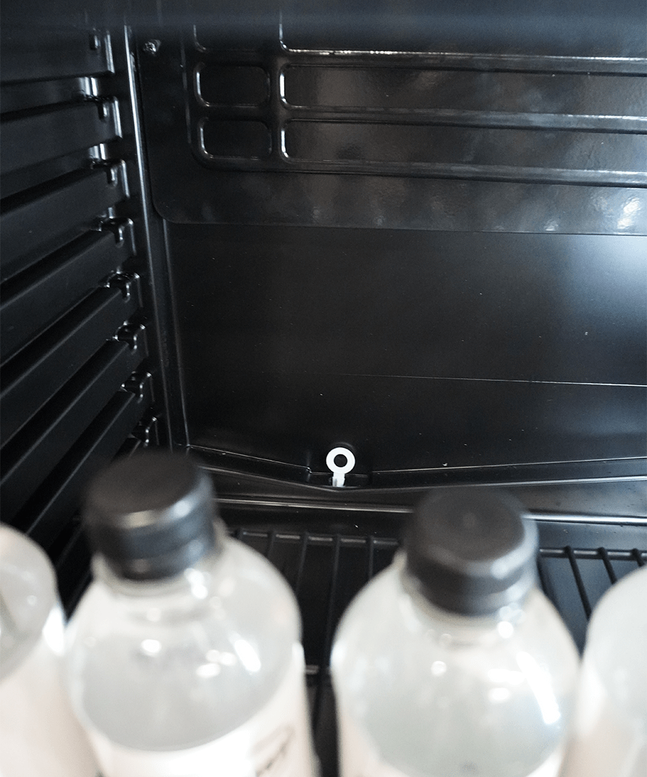 Kühlschrank 1 Glastür Schwarz 400 Liter