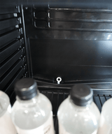 Kühlschrank 1 Glastür Schwarz 400 Liter