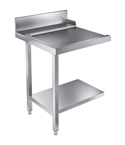 Ablauftisch mit Grundboden / links / für 7280.0045-0046 / 700 × 750 × 900 mm / Combisteel