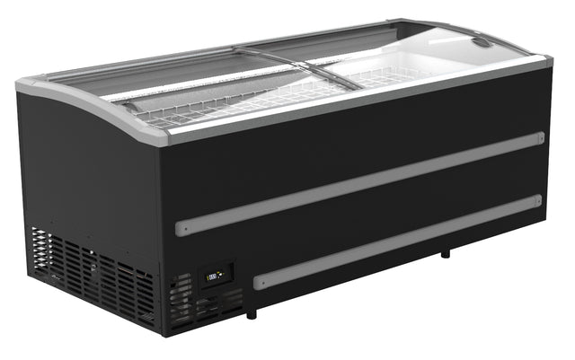 Combisteel Supermarkt-Tiefkühltruhe Kopf-Element 988 L Schwarz