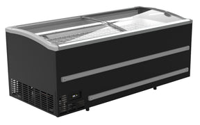 Combisteel Supermarkt-Tiefkühltruhe 1136 L Schwarz 2125 mm