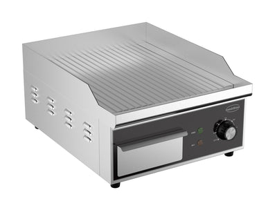 Elektrische Grillplatte / Gerillt / 360 mm / 2 kW / 230 V / Combisteel