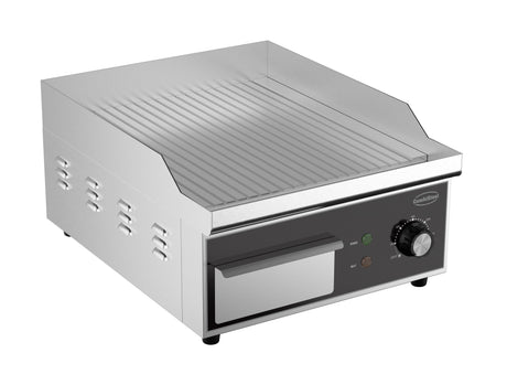 Elektrische Grillplatte / Gerillt / 360 mm / 2 kW / 230 V / Combisteel – elektrische Grillplatte für Gastronomie