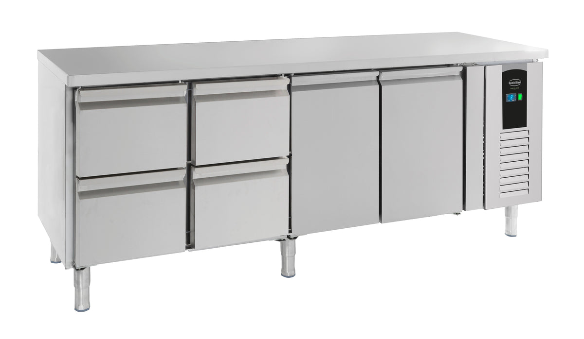 Kühltisch Energy Line / 2 Türen + 4 Schubladen / 393 L / Combisteel