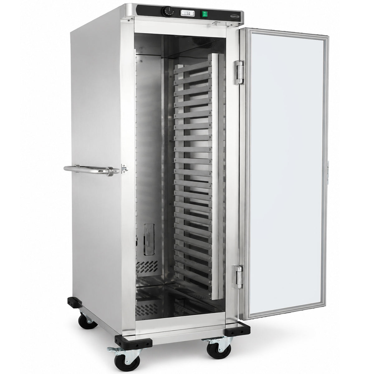 Bankettwagen / warm / 17× 2/1GN / 540 L / 720 × 900 × 1763 mm / Combisteel