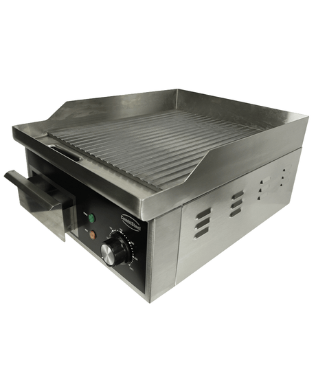 Elektrische Grillplatte / Gerillt / 360 mm / 2 kW / 230 V / Combisteel – elektrische Grillplatte für Gastronomie