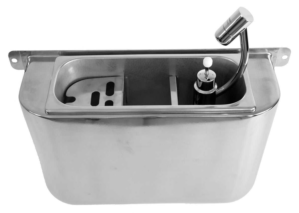 Eisportioniererspülbecken / mit Eisportionierdusche / 410 × 120 × 270 mm / 7108.0030 / Combisteel