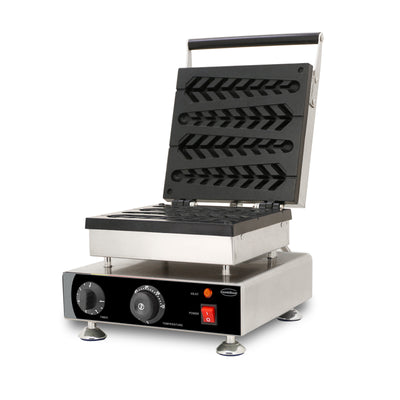 Waffeleisen für 4 Tannenbaum-Waffeln am Stiel / Combisteel