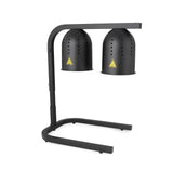 Tisch-Wärmelampe / 2 Lampen / Schwarz / 0,5 (2x 0,25) kW / 230 V / Combisteel