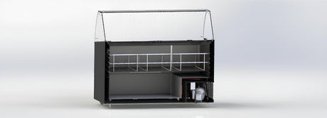 Speiseeisvitrine 10 x 5 L / Schwarz / Combisteel