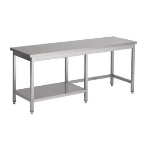 Arbeitstisch mit halbem Grundboden / 1500 × 800 mm / Combisteel