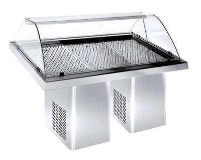 Gekühlte Fischvitrine / 1,9 m / -5 °C / Combisteel