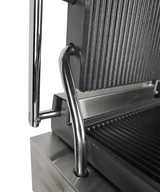 Elektrischer Doppel-Kontaktgrill gerillt 3,6 kW / Combisteel – professioneller Kontaktgrill für Gastronomie