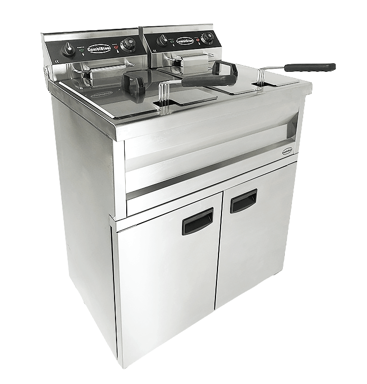 Elektrische Standfritteuse / 2 × 9 L / 2 × 3,3 kW / 230 V / Combisteel