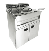 Elektrische Standfritteuse / 2 × 9 L / 2 × 3,3 kW / 230 V / Combisteel