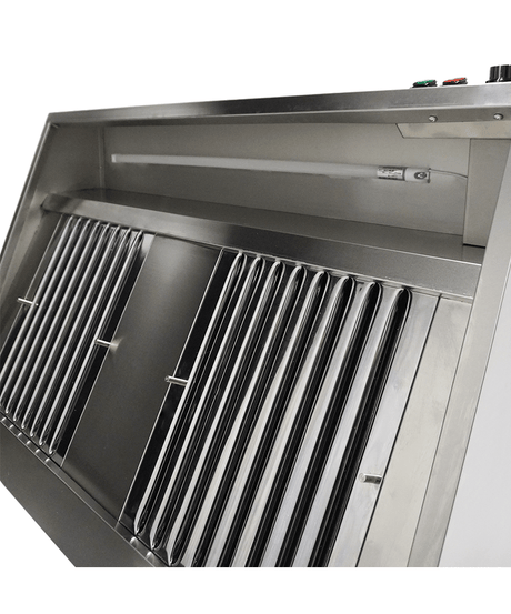 Wandhaube / mit Motor / 1200 × 900 × 450 mm / Combisteel