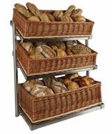Brotkorb-Etagere 3-stufig breites Modell – Detailansicht 2
