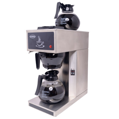 Filterkaffeemaschine / 2 Glaskannen / 1,8 L / Combisteel
