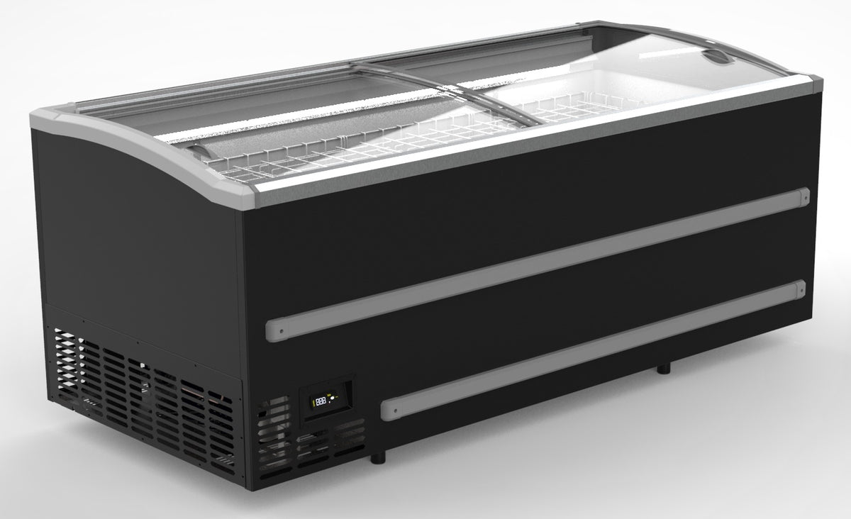 Combisteel Supermarkt-Tiefkühltruhe 1216 L Schwarz