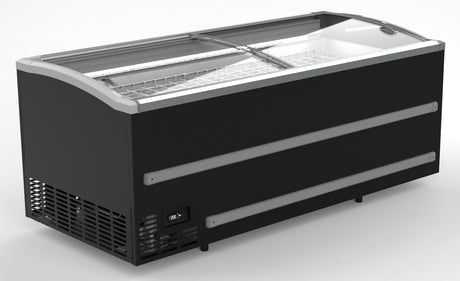 Combisteel Supermarkt-Tiefkühltruhe 1216 L Schwarz