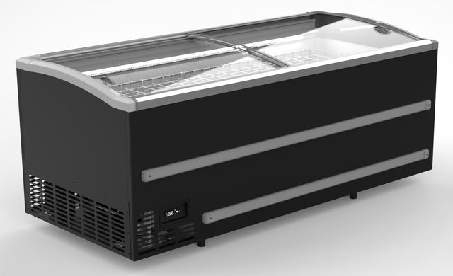 Combisteel Supermarkt-Tiefkühltruhe 1216 L Schwarz