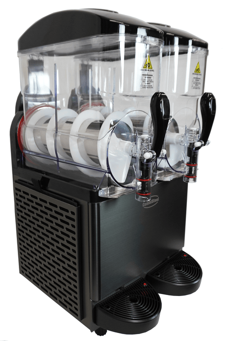 Slush-Maschine / 2 × 12 L / Schwarz / 490 × 570 × 945 mm / Combisteel