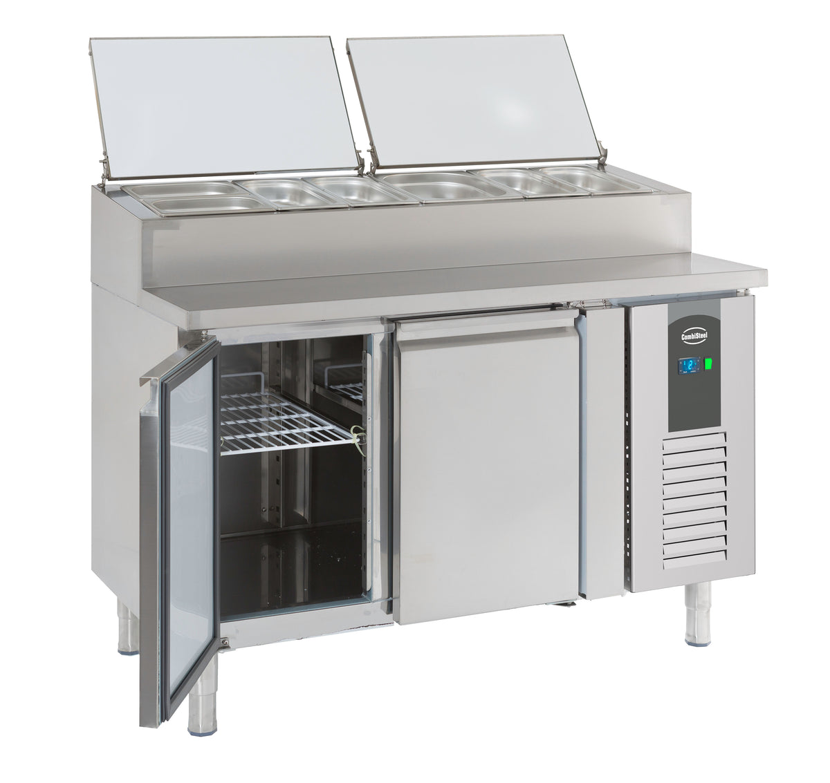 Saladette / 2 Türen / 6x 1/3 GN / Combisteel