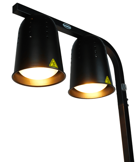 Tisch-Wärmelampe / 2 Lampen / Schwarz / 0,5 kW / 230 V / Combisteel
