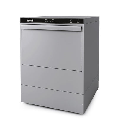 Frontlader Geschirrspülmaschine / 230 V / Korb 500 × 500 mm / mit Abwasserpumpe / mit Spülmitteldosierer / Combisteel
