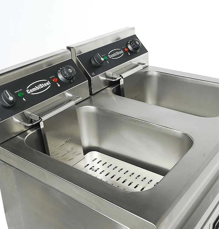 Elektrische Standfritteuse / 2 × 9 L / 2 × 3,3 kW / 230 V / Combisteel