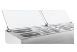 Saladette / mit Granit-Arbeitsplatte / 4 Türen / 12x 1/3 GN / 943 L / Combisteel