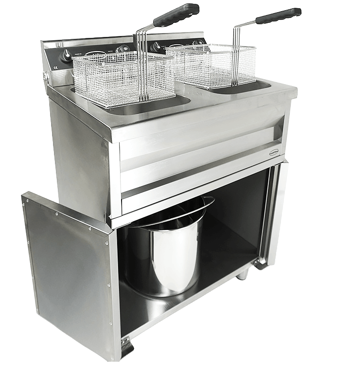 Elektrische Standfritteuse / 2 × 9 L / 2 × 3,3 kW / 230 V / Combisteel
