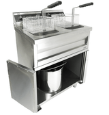 Elektrische Standfritteuse / 2 × 9 L / 2 × 3,3 kW / 230 V / Combisteel