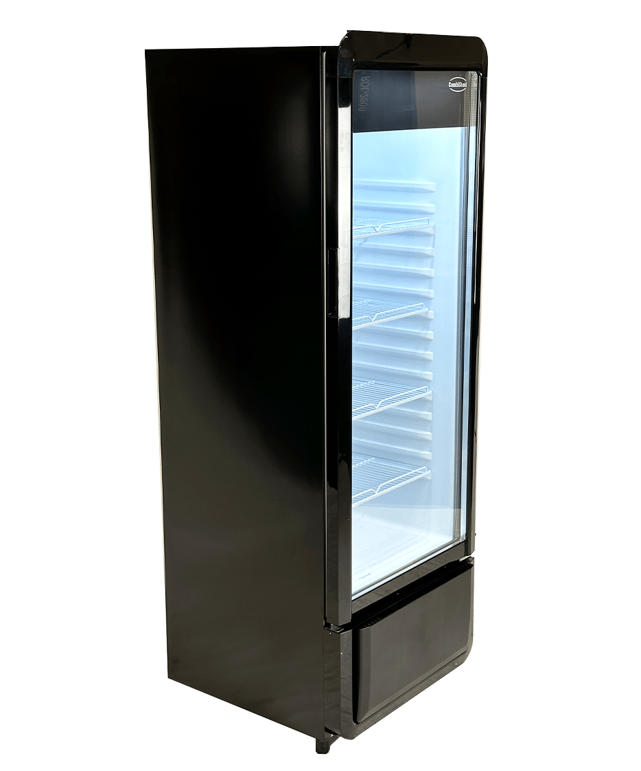 Getränkekühlschrank 1 Glastür Schwarz PIB-240R