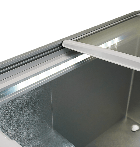 Eistruhe 516 L mit Glasschiebedeckel / Lotte / Combisteel