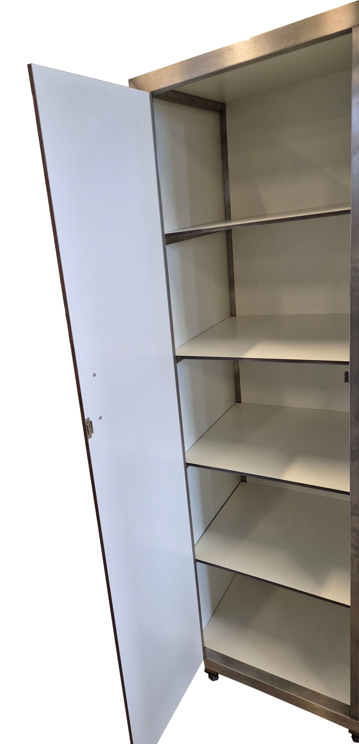 Edelstahl Porzellanschrank / 1 Tür / 5 Ebenen / 680 × 580 × 1800 mm / Combisteel