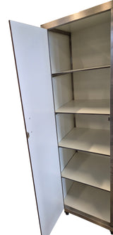 Edelstahl Porzellanschrank / 1 Tür / 5 Ebenen / 680 × 580 × 1800 mm / Combisteel