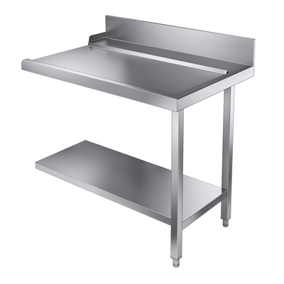 Ablauftisch mit Grundboden / rechts / für 7082.0070-0075 / 1100 × 800 × 900 mm / Combisteel